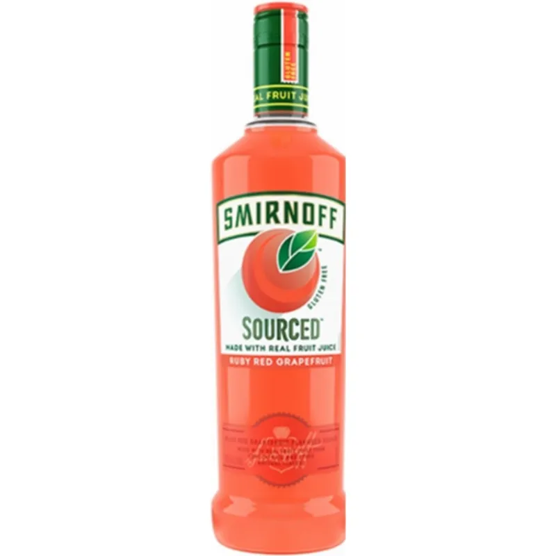 Smirnoff Sourced Ruby Red Grapefruit Vodka view 1