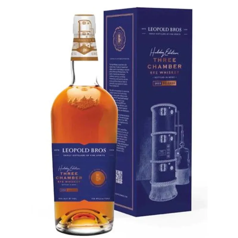 Leopold Bros Three Chamber Rye Holiday Edition 2022 Release view 1