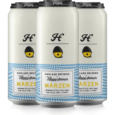 Harland Brewing By Tripping Animals Marzen German Style Beer 4 Pack 16oz Cans