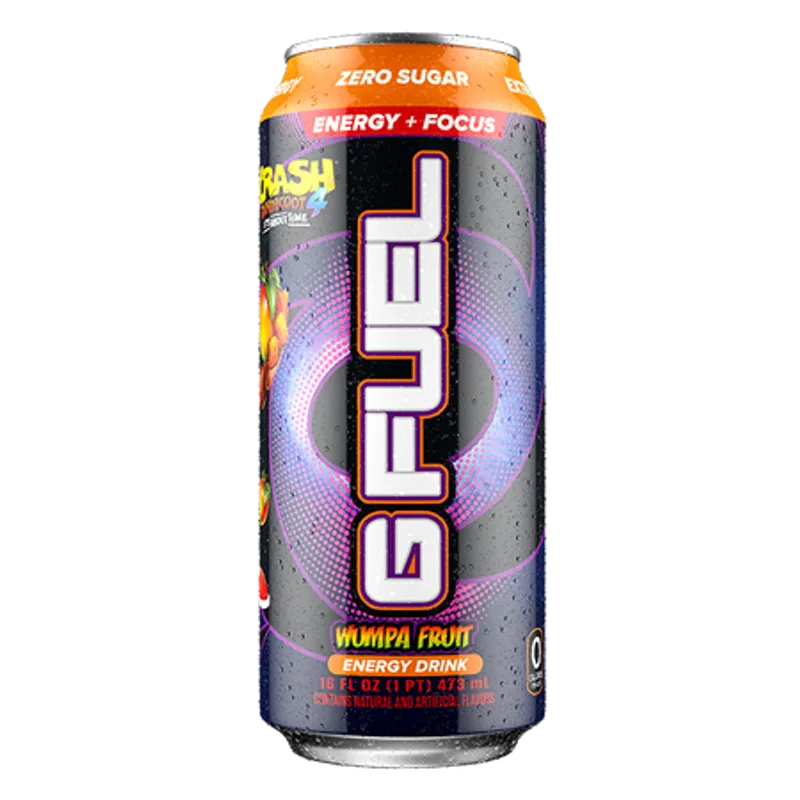 G Fuel Crash Bandicoot Wumpa Fruit Energy Drink view 1