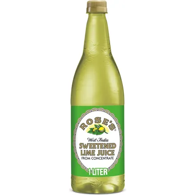 Rose's Sweetened Lime Juice From Concentrate 1l Bottle