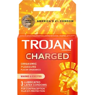 Trojan Charged Lubricated Condoms