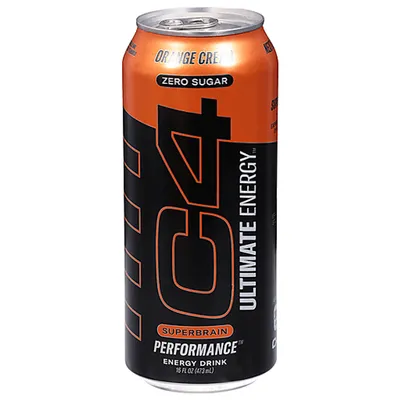 C4 Ultimate Energy Drink Orange Cream 16 oz Can