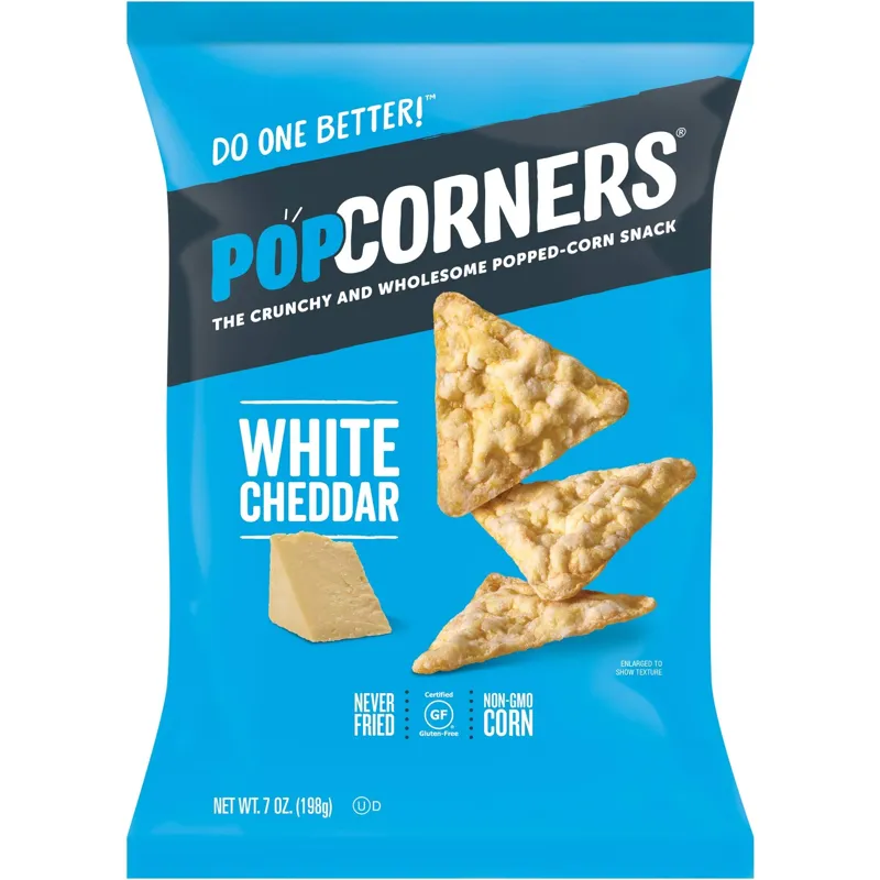 Popcorners White Cheddar Popped Corn Chips view 1