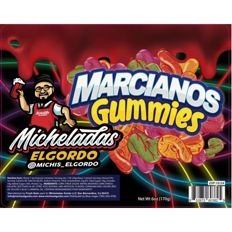 Micheladas El Gordo Marcianos Gummies view 1