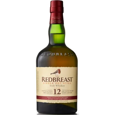 Redbreast Single Pot Still Irish Whiskey 12 Year 750mL