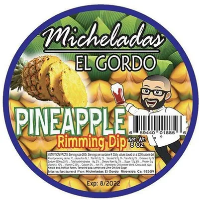 Micheladas El Gordo Pineapple Rimming Dip 8oz Jar