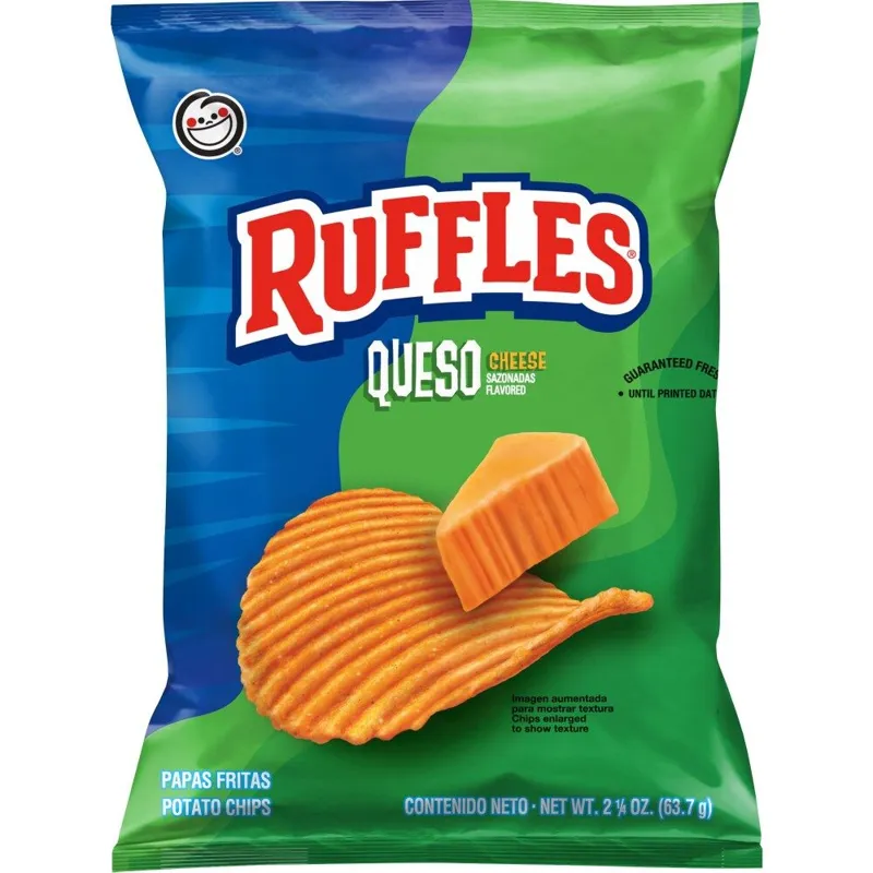 Ruffles Queso Cheese Potato Chips view 1