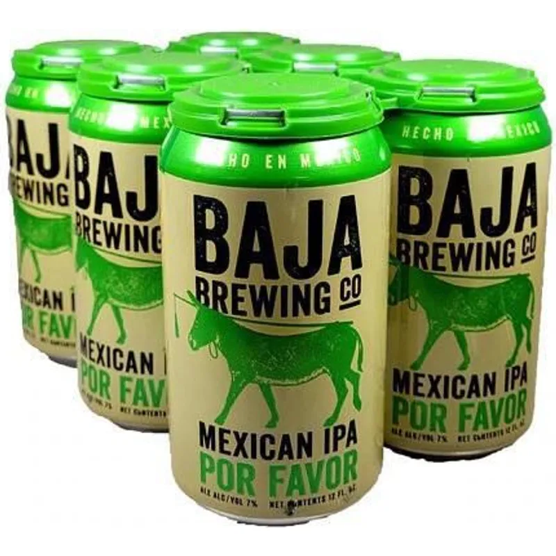 Baja Beer Brewing Co Por Favor Mexican IPA view 1