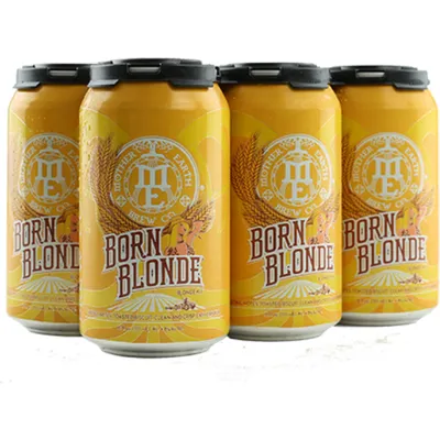 Mother Earth Born Blonde Golden Ale 6 Pack 12 oz Cans 4.8% ABV