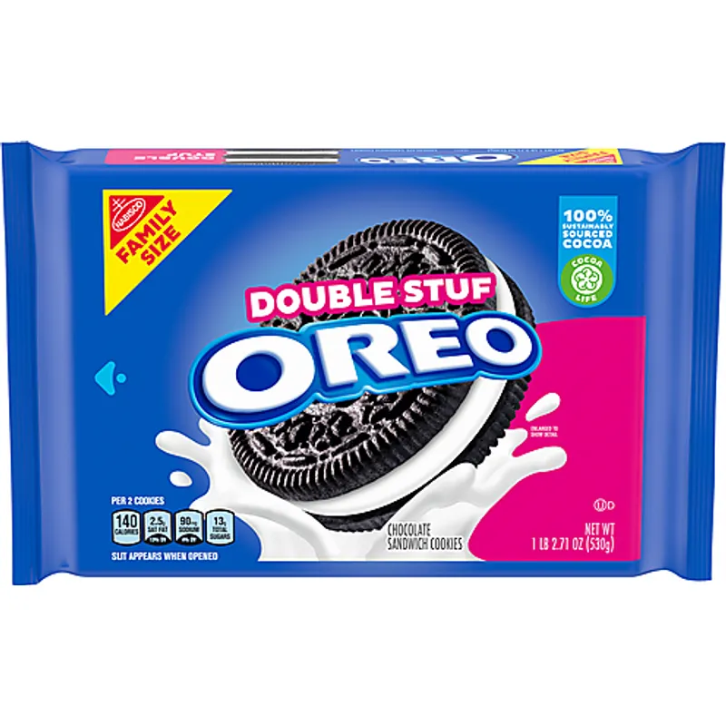 Oreo Double Stuff Chocolate Sandwich Cookies view 1