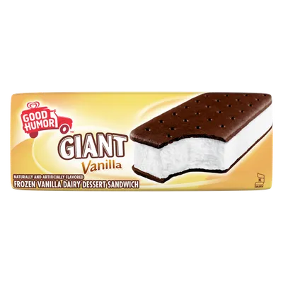 Good Humor Giant Vanilla Ice Cream Sandwich 1oz Count