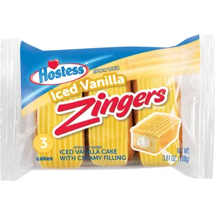Hostess Zingers Vanilla Cakes