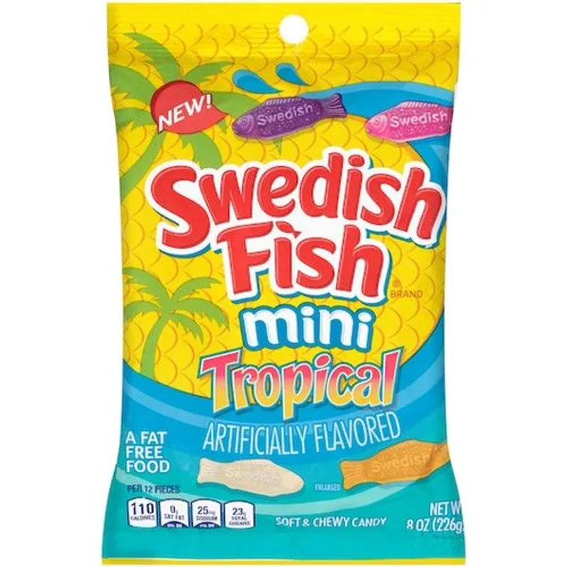 Swedish Fish Mini Tropical Soft & Chewy Candy view 1