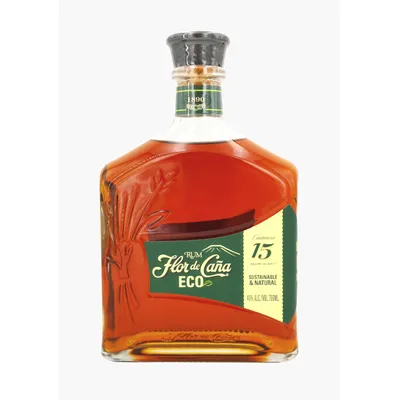 Flor de Caña 15 Year Eco Rum 750 mL