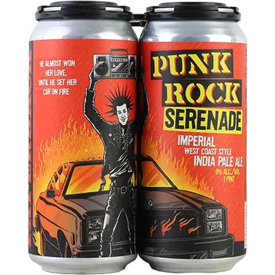 PaperBack Punk Rock Senenade Imperial West Coast Style IPA 4 Pack 16 oz Cans 9% ABV