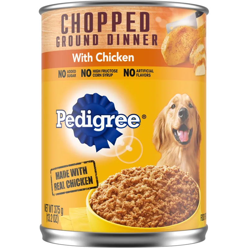 Pedigree Chopped Ground Dinner Wet Dog Food With Chicken view 1