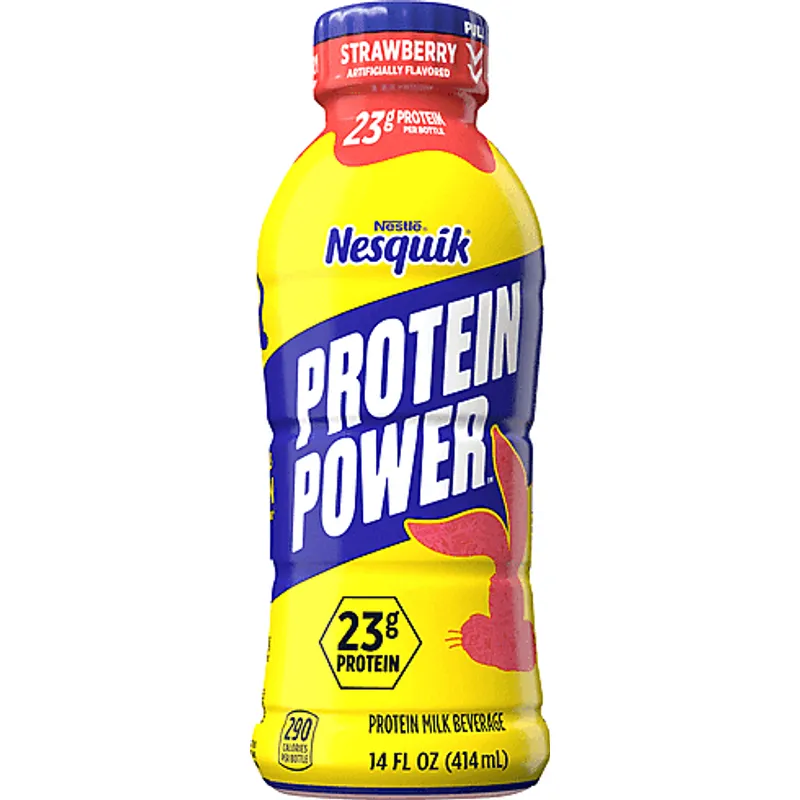 Nesquik Protein Power Strawberry Milk Drink view 1