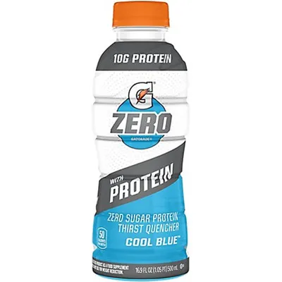 Gatorade Zero Cool Blue Thirst Quencher 16.9oz Plastic Bottle