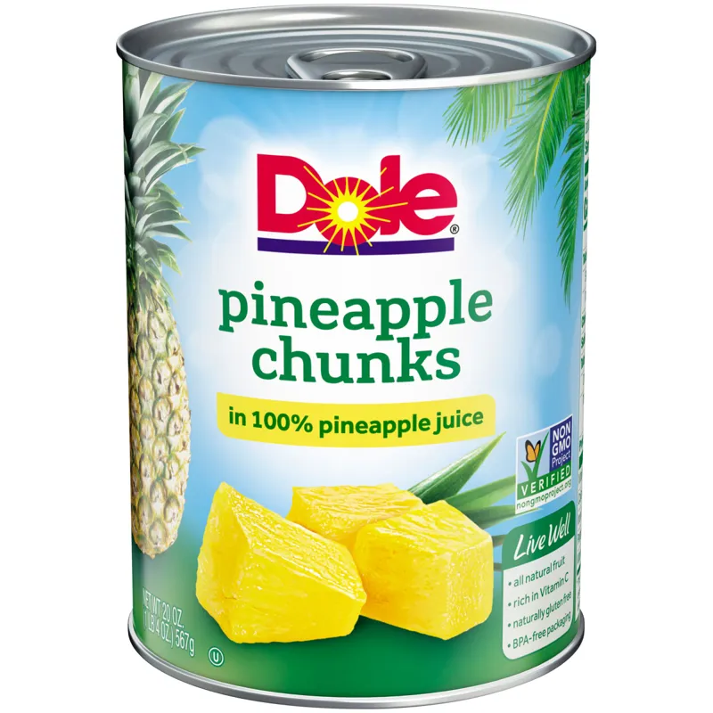 Dole Pineapple Chunks view 1