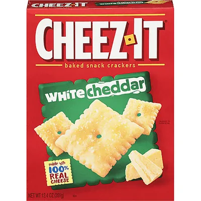 Cheez-It Baked Snack Crackers White Cheddar 12.4 oz Box