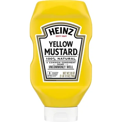 Heinz Yellow Mustard 28 oz Bottle