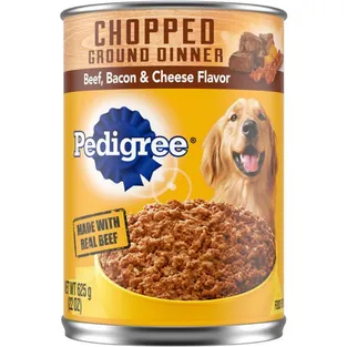 Pedigree Chopped Ground Dinner Beef Bacon & Cheese Flavor Dog Food
