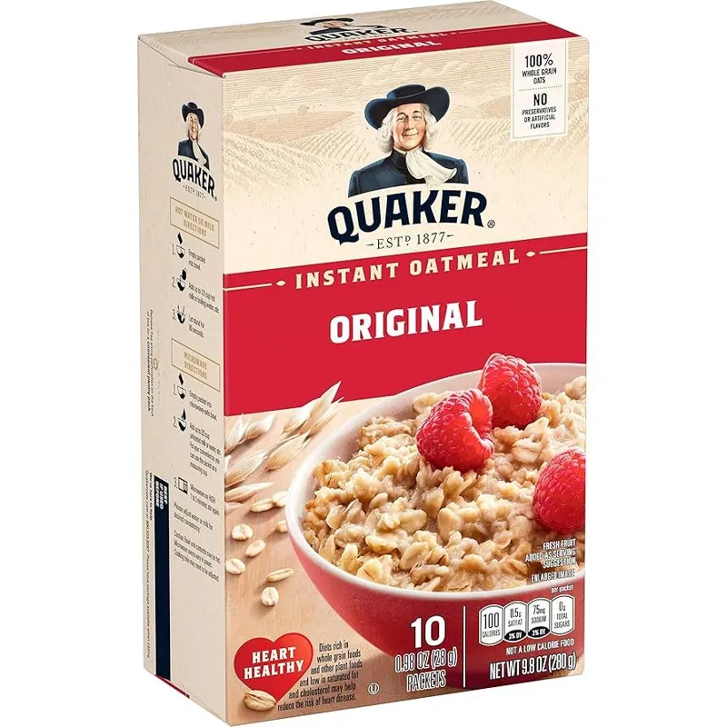 Quaker Instant Oatmeal Original Box view 1