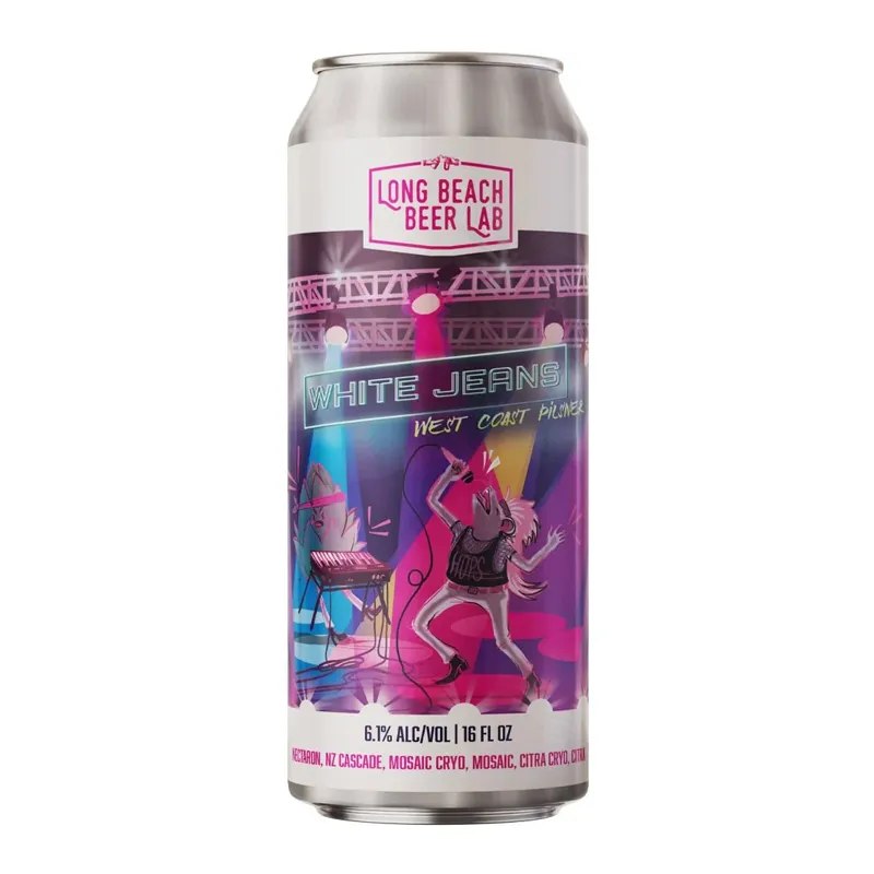 Long Beach Beer Lab White Jeans West Coast Pilsner view 1