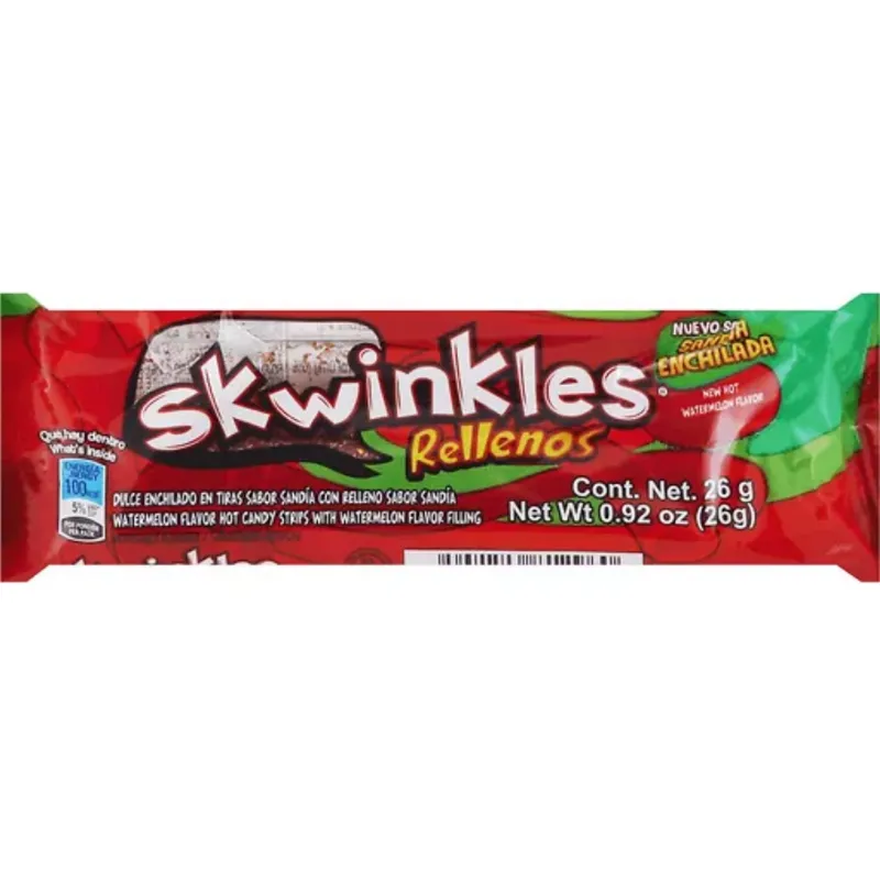 Skwinkles Rellenos Sandia Enchilada Hot Watermelon Filled Candy Strips view 1