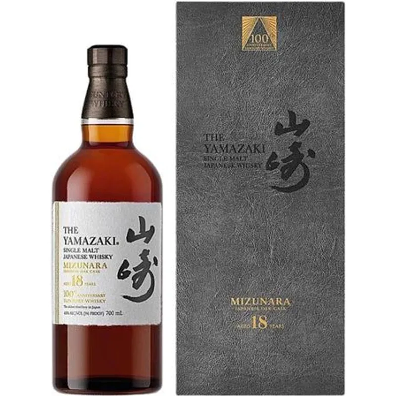 The Yamazaki Mizunara Oak 100th Anniversary 18 Year Single Malt Japanese Whisky view 1
