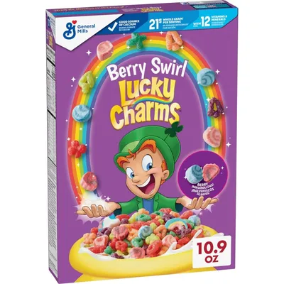 General Mills Lucky Charms Berry Swirl Cereal 10.9 oz Box