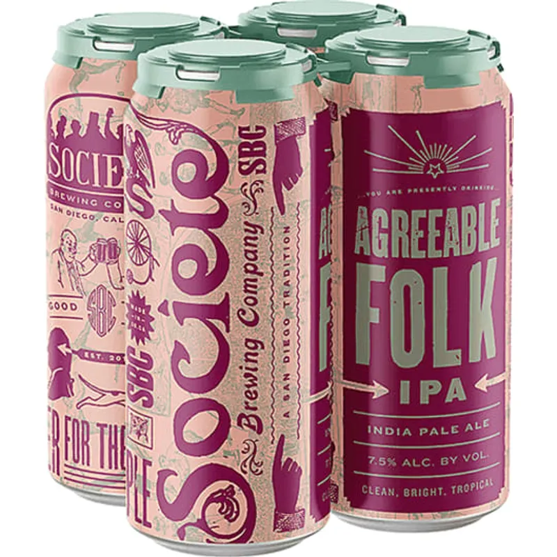 Societe Brewing Agreeable Folk IPA view 1
