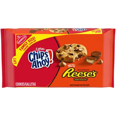 Chips Ahoy! Chewy Reese's Peanut Butter Cookies Family Size 14.25 oz
