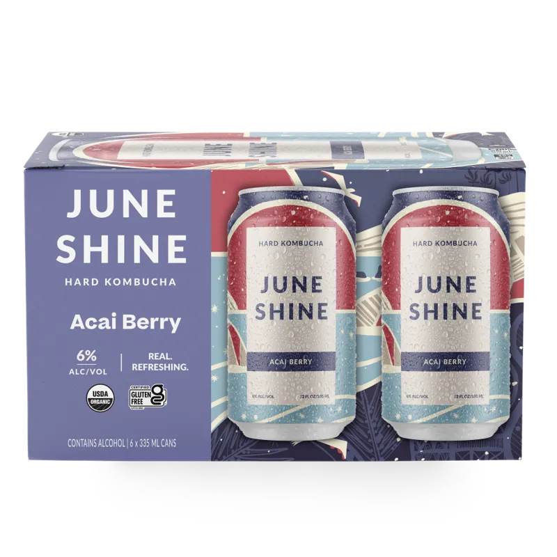 Juneshine Hard Kombucha Acai Berry view 1