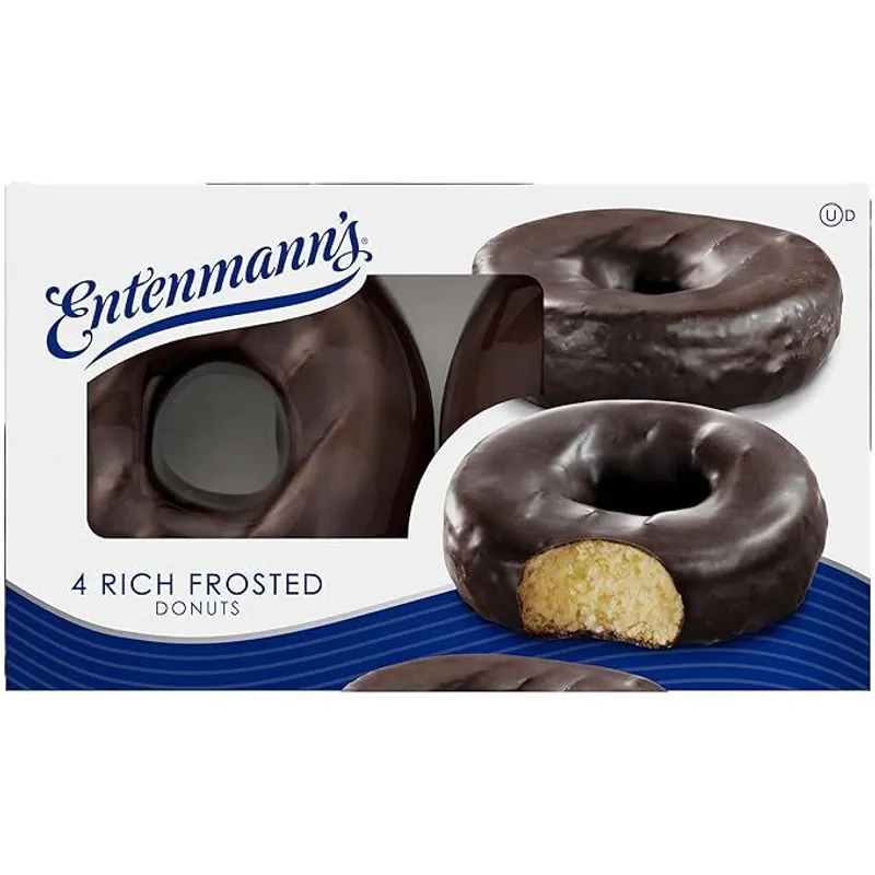 Entenmann's Rich Frosted Chocolate Donuts view 1