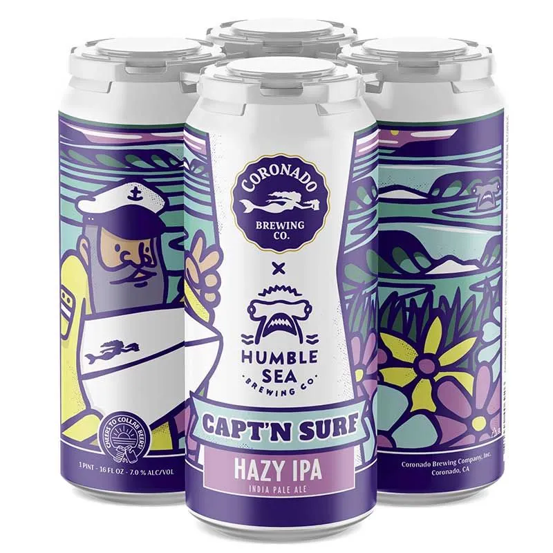 Coronado Brewing x Humble Sea Captn Surf Hazy IPA view 1