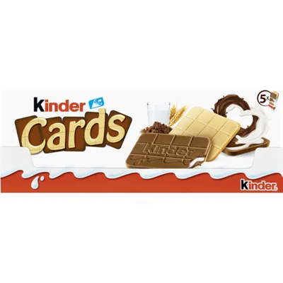 Kinder Cards Chocolate 128g Box