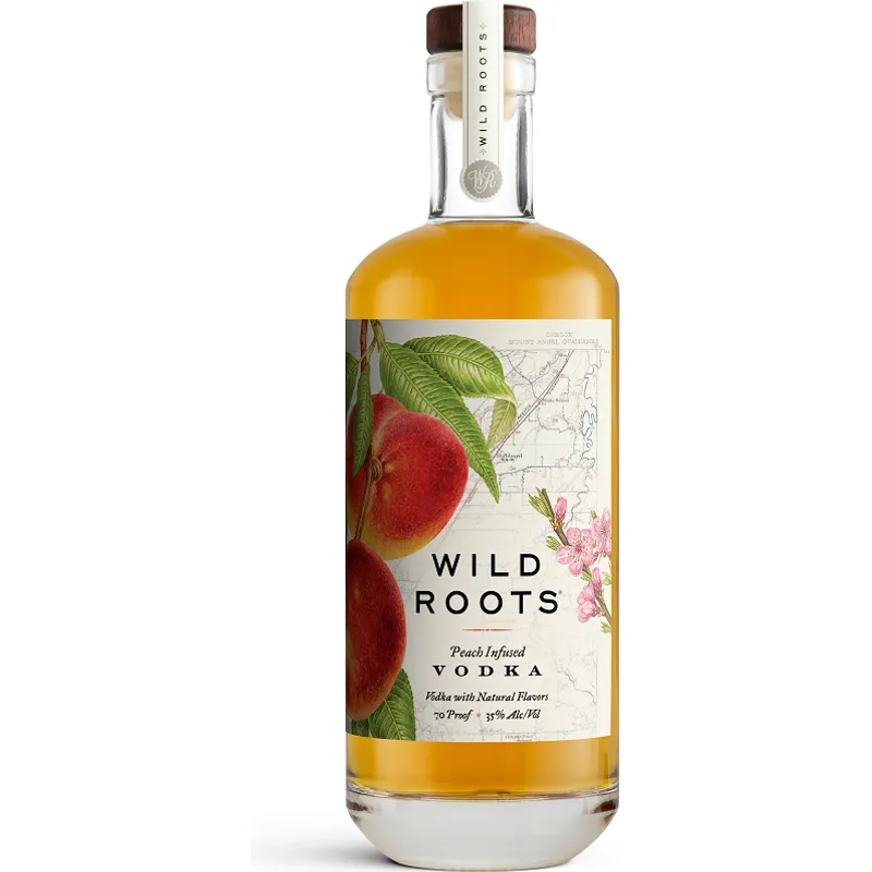 Wild Roots Peach Infused Vodka view 1