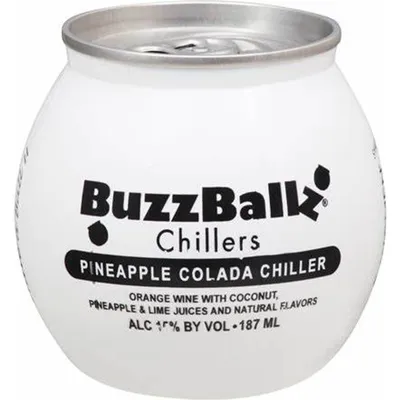 BuzzBallz Chillers Pineapple Colada 187 ml bottle