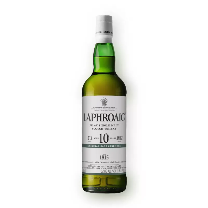 Laphroaig 10 Year Cask Strength Batch 013 view 1