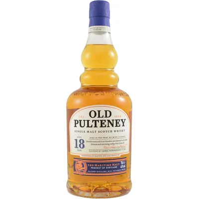 Old Pulteney 18 Years Old Single Malt Scotch Whisky 750ml Bottle