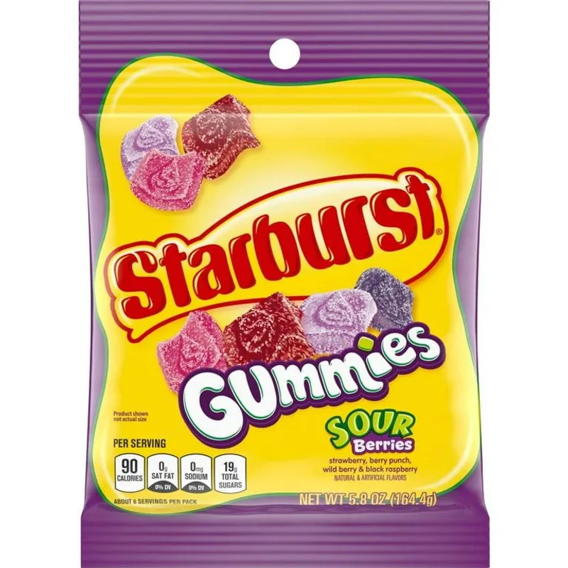 Starburst Sour Berries Gummies Bag view 1