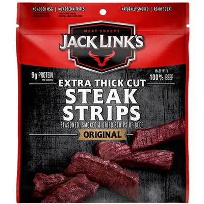 Jack Link's Original Beef Strip Bars 3.25oz Bag