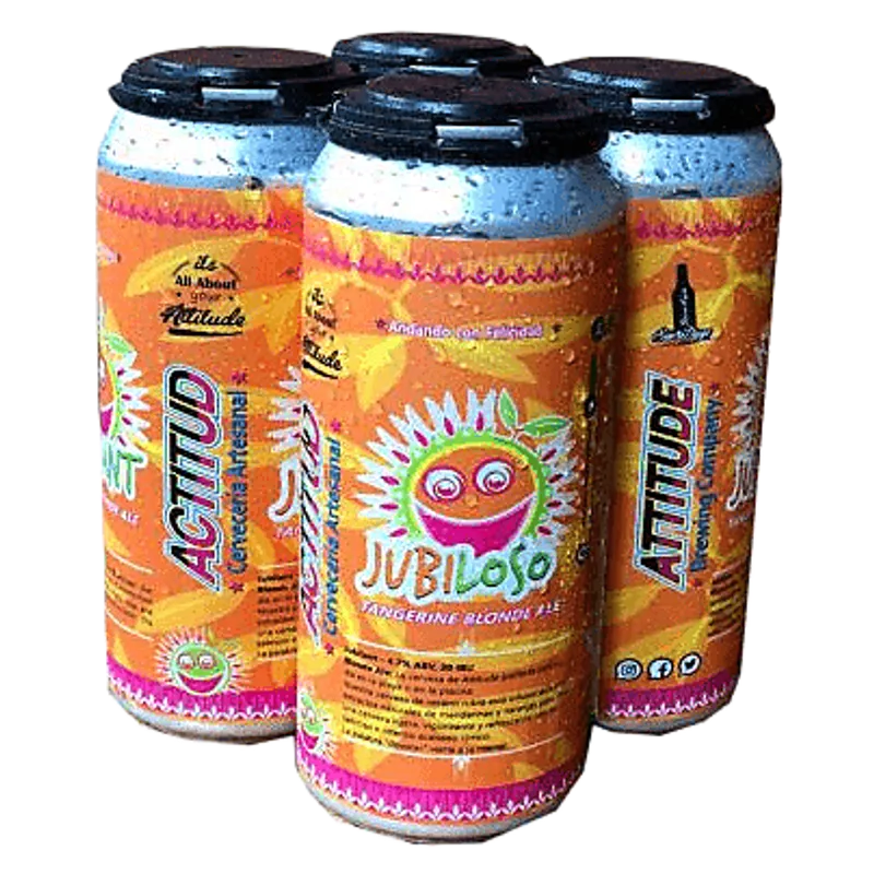 Attitude Brewing Jubilant Tangerine Blonde Ale view 1