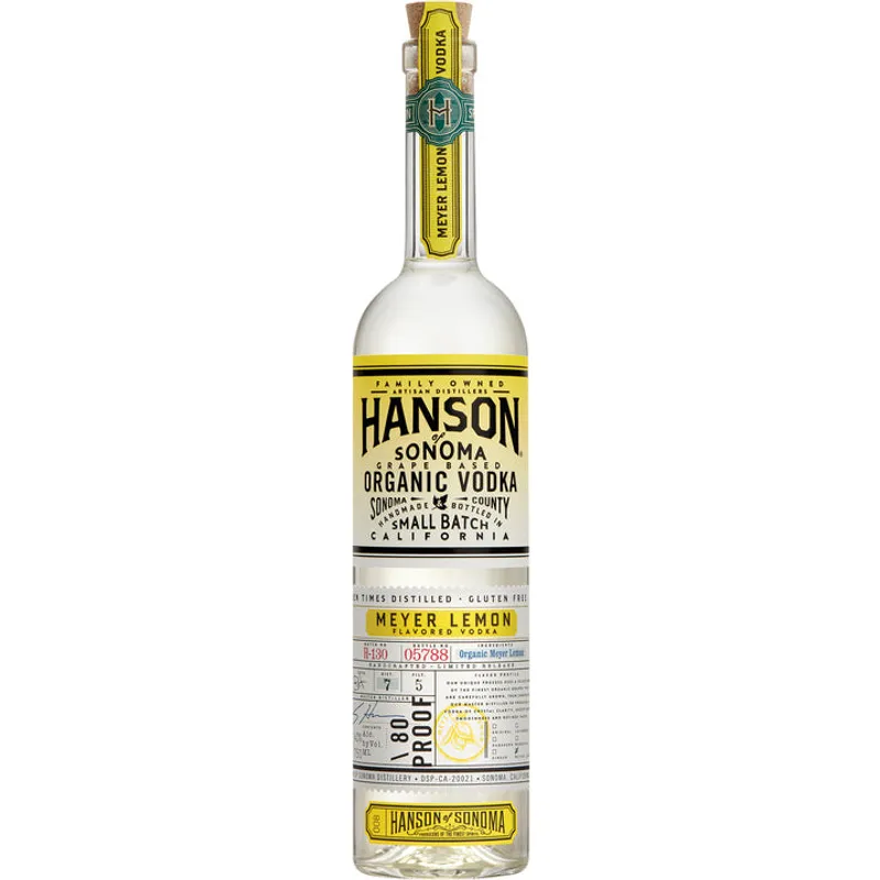 Hanson of Sonoma Meyer Lemon Organic Vodka view 1