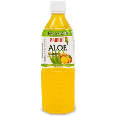 Parrot Aloe Vera Juice Mango 16.9oz Bottle