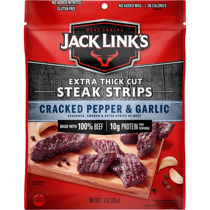 Jack Links Steak Strips Cracked Pepper & Garlic view 1