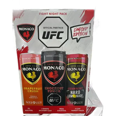 Monaco Fight Night Variety Pack 6 Pack 12 oz Cans