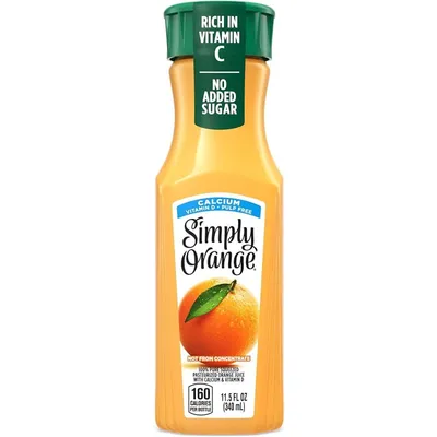 Simply Orange Juice Pulp Free 11.5 oz